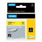 DYMO Rhino Industrielles Gaines thermorétractables autocollantes | 24 mm x 1,5 m | impression en noir sur fond blanc