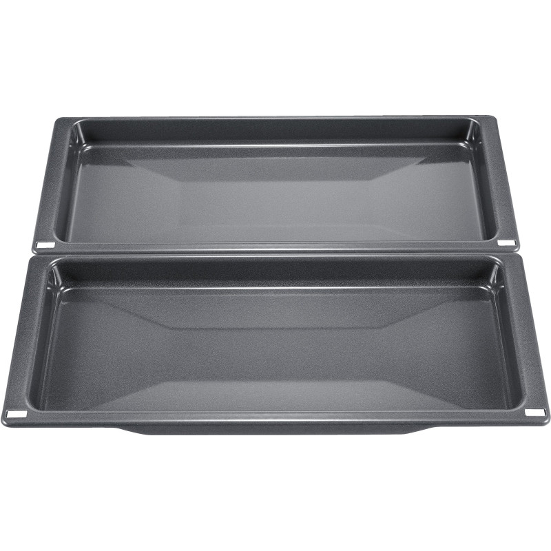 Bosch HEZ530000 Lot de 2 poêles universelles pour four - Format fin - Gris - Fabriqué en Allemagne Bosch HEZ530000 Lot de 2 poêles universelles pour four - Format fin - Gris - Fabriqué en Allemagne