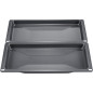 Bosch HEZ530000 Lot de 2 poêles universelles pour four - Format fin - Gris - Fabriqué en Allemagne Bosch HEZ530000 Lot de 2 poêles universelles pour four - Format fin - Gris - Fabriqué en Allemagne