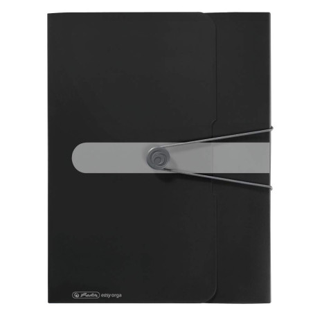 Herlitz Porte-documents en Polypropylène, A4 Dos 4 cm, Noir