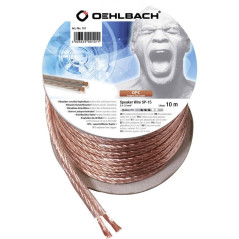 Oehlbach 105 Câble HP 2x1,50 mm² 20m Transparent
