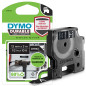 DYMO D1 Étiquettes résistantes - 12mm x 5,5m - impression en blanc sur fond noir - autocollantes étiquettes authentiques pour ét
