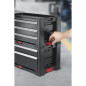 Keter Module Servante 3 tiroirs Extensibles- Servante d'Atelier pour Petits et Grands Outils - roulettes Pivotantes Amovibles av