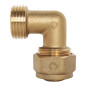 SOMATHERM FOR YOU, Coude à compression mâle 26/34 pour tube PER Ø25 - Raccord fiable et facile à installer - Pression max 10 bar SOMATHERM FOR YOU, Coude à compression mâle 26/34 pour tube PER Ø25 - Raccord fiable et facile à installer - Pression max 10 bar