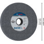 Bosch 1x Meule assiette PRO Longlife pour touret à meuler d'établi et alésage 32 mm (pour Acier, Fonte, Ø mm, Professional Acces Bosch 1x Meule assiette PRO Longlife pour touret à meuler d'établi et alésage 32 mm (pour Acier, Fonte, Ø mm, Professional Acces