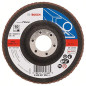 Bosch Accessories Plateau à Lamelles X551, 60 Grain, 5 à 15° Angle, 13300 tr/min, Support en Fibre de Verre, 115mm