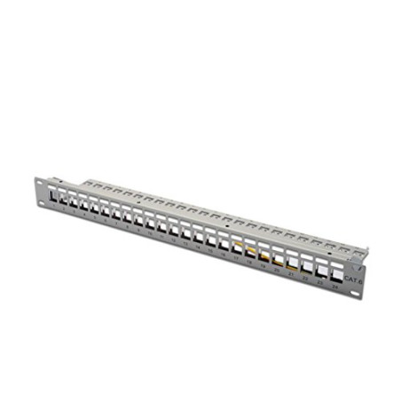 DIGITUS panneau de brassage 19" modulaire, cat.6, 24 ports,