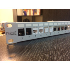 DIGITUS panneau de brassage 19" modulaire, cat.6, 24 ports,