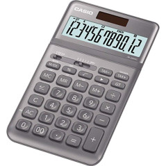 Casio JW-200SC-GY - Calculatrice de Bureau, 1,1 x 10,9 x 18,4, Couleur Argent