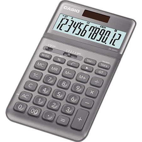 Casio JW-200SC-GY - Calculatrice de Bureau, 1,1 x 10,9 x 18,4, Couleur Argent