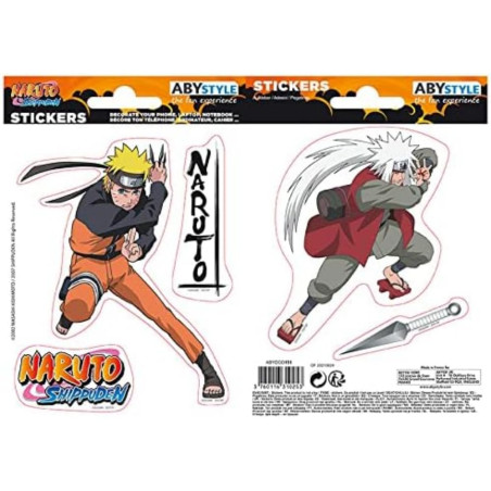 ABYstyle - NARUTO SHIPPUDEN - Stickers - Naruto / Jiraiya (16x11cm)