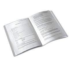 Leitz Reliure Protège-Documents A4, 20 Pochettes, 40 Pages, Pochettes Transparentes, Grenat, Style, 39580028