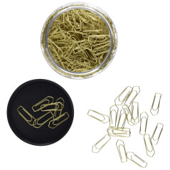 Wedo 90115040053 Trombones métal 26 mm, 400 dans boîte pratique, laiton