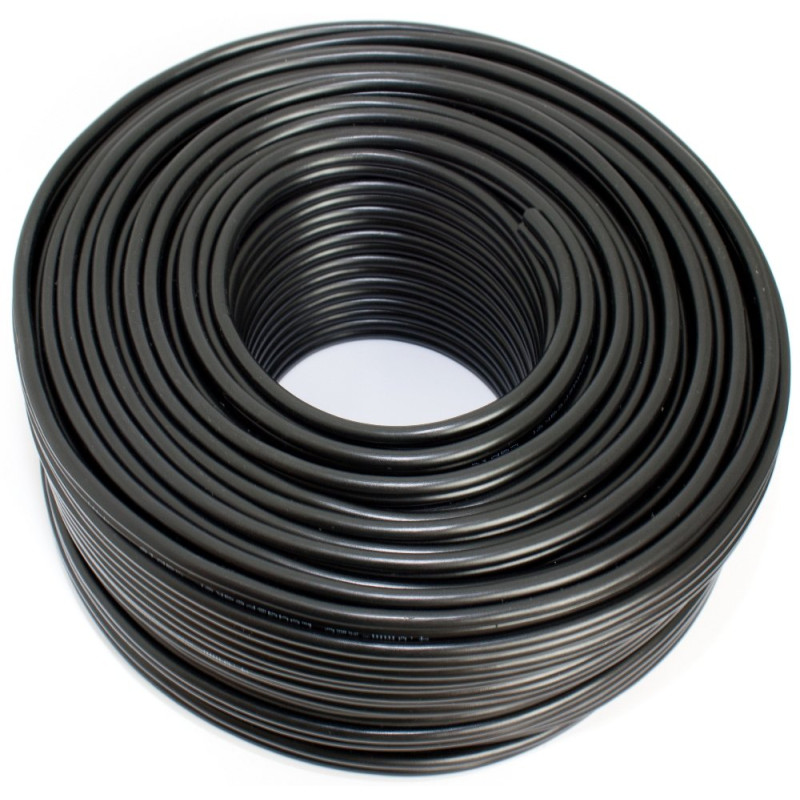 SeKi Câble d'enceinte noir 2 x 4,00 mm² 50 m