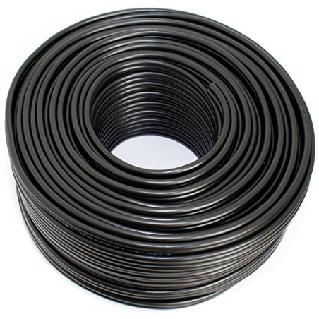SeKi Câble d'enceinte noir 2 x 4,00 mm² 50 m