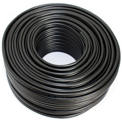 SeKi Câble d'enceinte noir 2 x 4,00 mm² 50 m