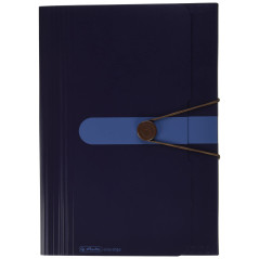 Herlitz Expander File Recycled Polypropylene 12 Compartments Dark Blue Elastic Compartment for busin