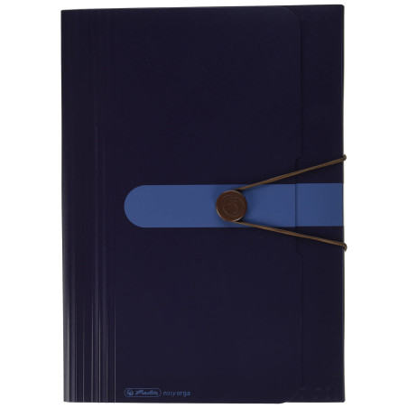 Herlitz Expander File Recycled Polypropylene 12 Compartments Dark Blue Elastic Compartment for busin