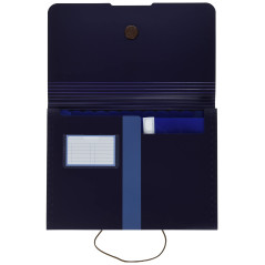 Herlitz Expander File Recycled Polypropylene 12 Compartments Dark Blue Elastic Compartment for busin