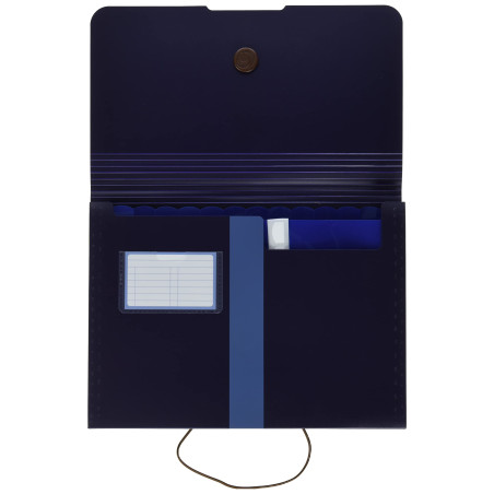Herlitz Expander File Recycled Polypropylene 12 Compartments Dark Blue Elastic Compartment for busin