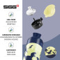 Sigg - Gourde Enfant En Aluminium + Bouchon Phophorescent - KBT Glow Moon Dinos - Pour l'École et le Sport - Étanche & Légère - Sigg - Gourde Enfant En Aluminium + Bouchon Phophorescent - KBT Glow Moon Dinos - Pour l'École et le Sport - Étanche & Légère -