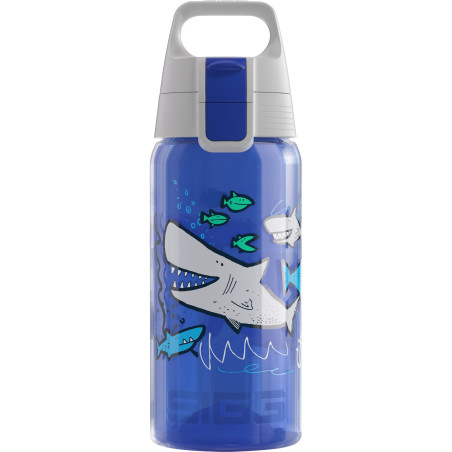 Sigg - Gourde Enfant - Viva One Sharkies - Convient Aux Boissons Gazeuses - Étanche - Lavable Au Lave-Vaisselle - Sans BPA - Pou