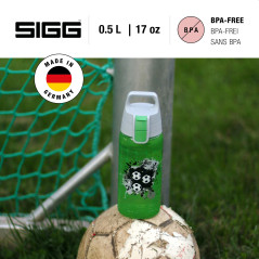 Sigg - Gourde Enfant - Viva One Football - Convient Aux Boissons Gazeuses - Étanche - Lavable Au Lave-Vaisselle - Sans BPA - Pou