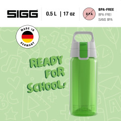 Sigg - Gourde Enfant - Viva One Green - Convient Aux Boissons Gazeuses - Étanche - Lavable Au Lave-Vaisselle - Sans BPA - Pour É