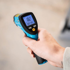 Hazet Thermomètre Infrarouge 1991-1 I Outil de Mesure de Surface sans Contact avec sonde de température, Fonction de Maintien de