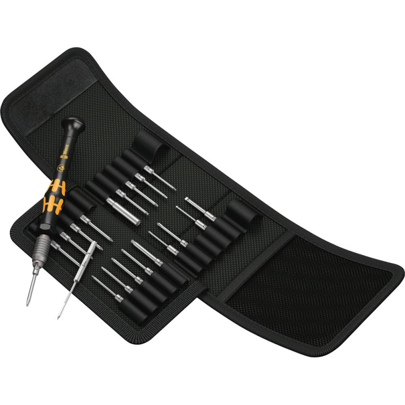 Wera 05135973001 Jeu de tournevis Kraftform Compact Micro ESD 1, 21 Pièces, Noir Wera 05135973001 Jeu de tournevis Kraftform Compact Micro ESD 1, 21 Pièces, Noir