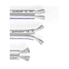Oehlbach 186 Câble HP 2x2,50 mm² 20m Argent