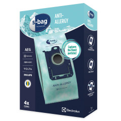 Electrolux Sacs à Poussière s-bag Classic Long Performance, E206S, Filtration Efficace, Capacité de 3,5 Litres, Matériau Synthét