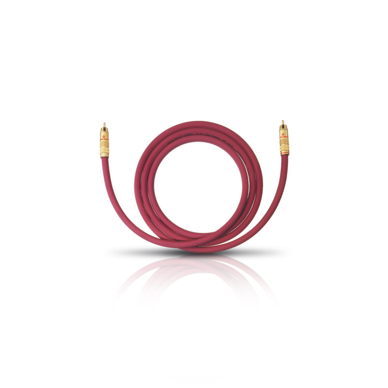 Oehlbach 20546 NF 214 Câble Subwoofer 6m Bordeaux