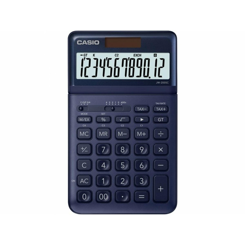 Calculatrice Casio JW-200SC Blue marine Calculatrice Casio JW-200SC Blue marine