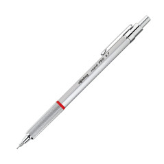 rOtring PRO Portemine mécanique rétractable | 0,7 mm | argent chromé