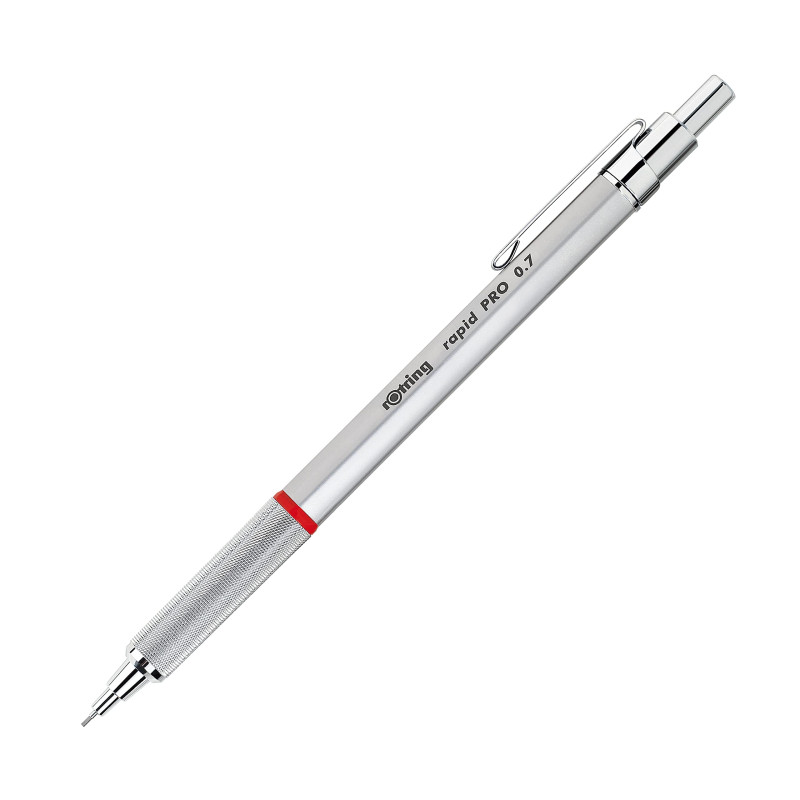 rOtring PRO Portemine mécanique rétractable | 0,7 mm | argent chromé rOtring PRO Portemine mécanique rétractable | 0,7 mm | argent chromé