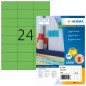 Herma 4409 Étiquettes 70 x 37 A4 2400 pièces Vert