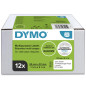 DYMO Authentic LW étiquettes autocollantes polyvalentes, 32 mm x 57 mm, 12 rouleaux de 1 000 étiquettes faciles à décoller (12 0