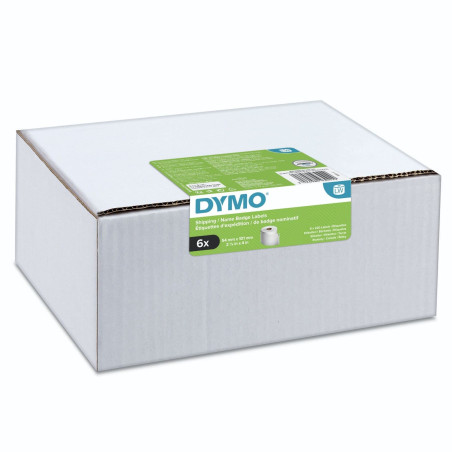 DYMO LW grandes étiquettes autocollantes authentiques pour expéditions et badges nominatifs | 54 mm x 101 mm | rouleau de 220 ét