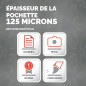 Pochettes de plastification Fellowes au format A4, 125 microns, Pack de 250 Feuilles à plastifier, Finition Brillante et de Haut Pochettes de plastification Fellowes au format A4, 125 microns, Pack de 250 Feuilles à plastifier, Finition Brillante et de Haut