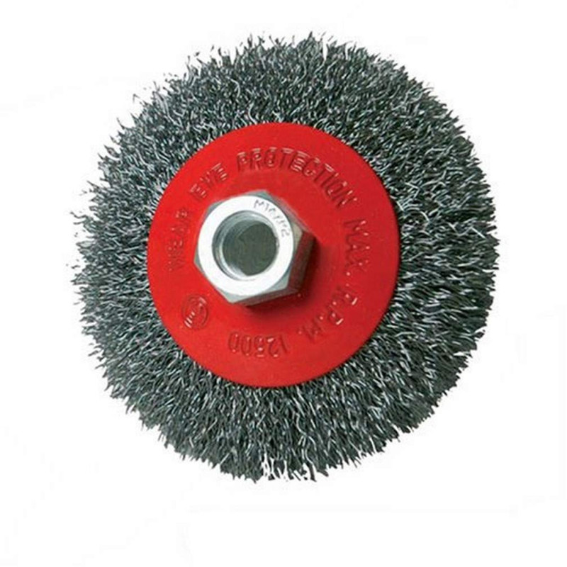 Silverline 277852 Brosse biseautée à fils ondulés 100 mm