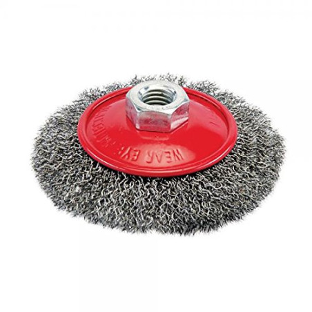 Silverline 277852 Brosse biseautée à fils ondulés 100 mm