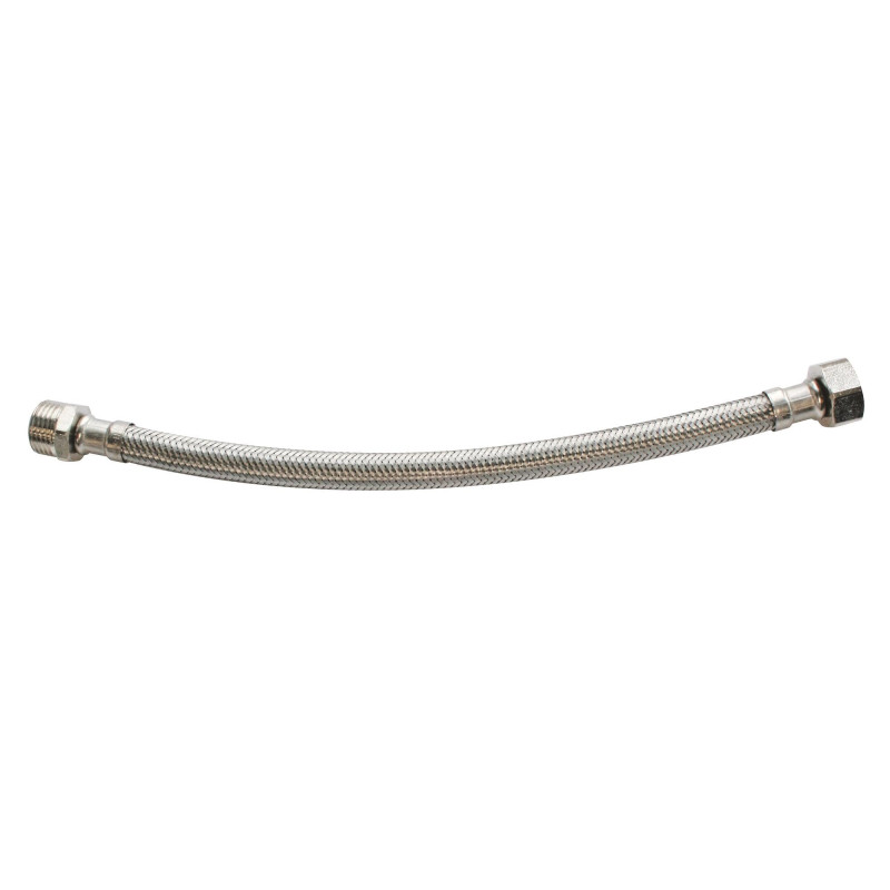SOMATHERM FOR YOU, Flexible sanitaire 3/8" mâle écrou tournant 300mm DN8 - Tuyau EPDM tressé acier inox - Raccord durable laiton SOMATHERM FOR YOU, Flexible sanitaire 3/8" mâle écrou tournant 300mm DN8 - Tuyau EPDM tressé acier inox - Raccord durable laiton