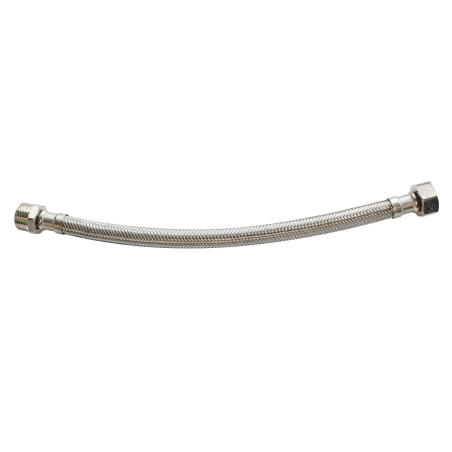 SOMATHERM FOR YOU, Flexible sanitaire 3/8" mâle écrou tournant 300mm DN8 - Tuyau EPDM tressé acier inox - Raccord durable laiton