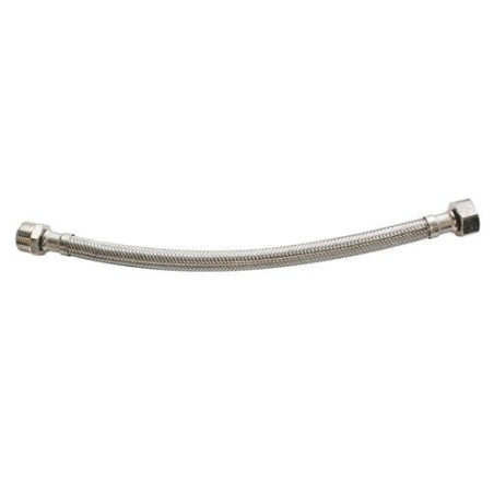 SOMATHERM FOR YOU, Flexible sanitaire 3/8" mâle écrou tournant 300mm DN8 - Tuyau EPDM tressé acier inox - Raccord durable laiton