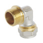 SOMATHERM FOR YOU, Coude à visser pour tube multicouche Ø16 Mâle 15/21 - Raccordement facile sans outil, étanchéité par joints t SOMATHERM FOR YOU, Coude à visser pour tube multicouche Ø16 Mâle 15/21 - Raccordement facile sans outil, étanchéité par joints t