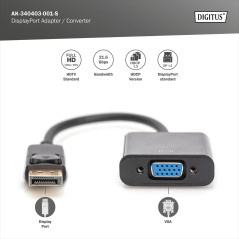 Digitus AK-340403-001-S Câble 0.15 m Noir