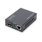 DIGITUS Convertisseur de média - SFP Port - Gbit Ethernet - RJ45 / SFP - 10/100/1000Base-T/TX à 1000Base-SX/LX - Noir DIGITUS Convertisseur de média - SFP Port - Gbit Ethernet - RJ45 / SFP - 10/100/1000Base-T/TX à 1000Base-SX/LX - Noir