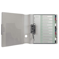 Leitz Intercalaires 1-10, Imprimable sur PC, A4, Plastique Ultra-Résistant, Extra-Large, Blanc/Multicolore, Style, 12370000