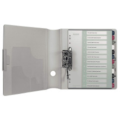 Leitz Intercalaires 1-12, Imprimable sur PC, A4, Plastique Ultra-Résistant, Extra-Large, Blanc/Multicolore, Style, 12380000